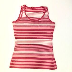 Striped cotton tank top